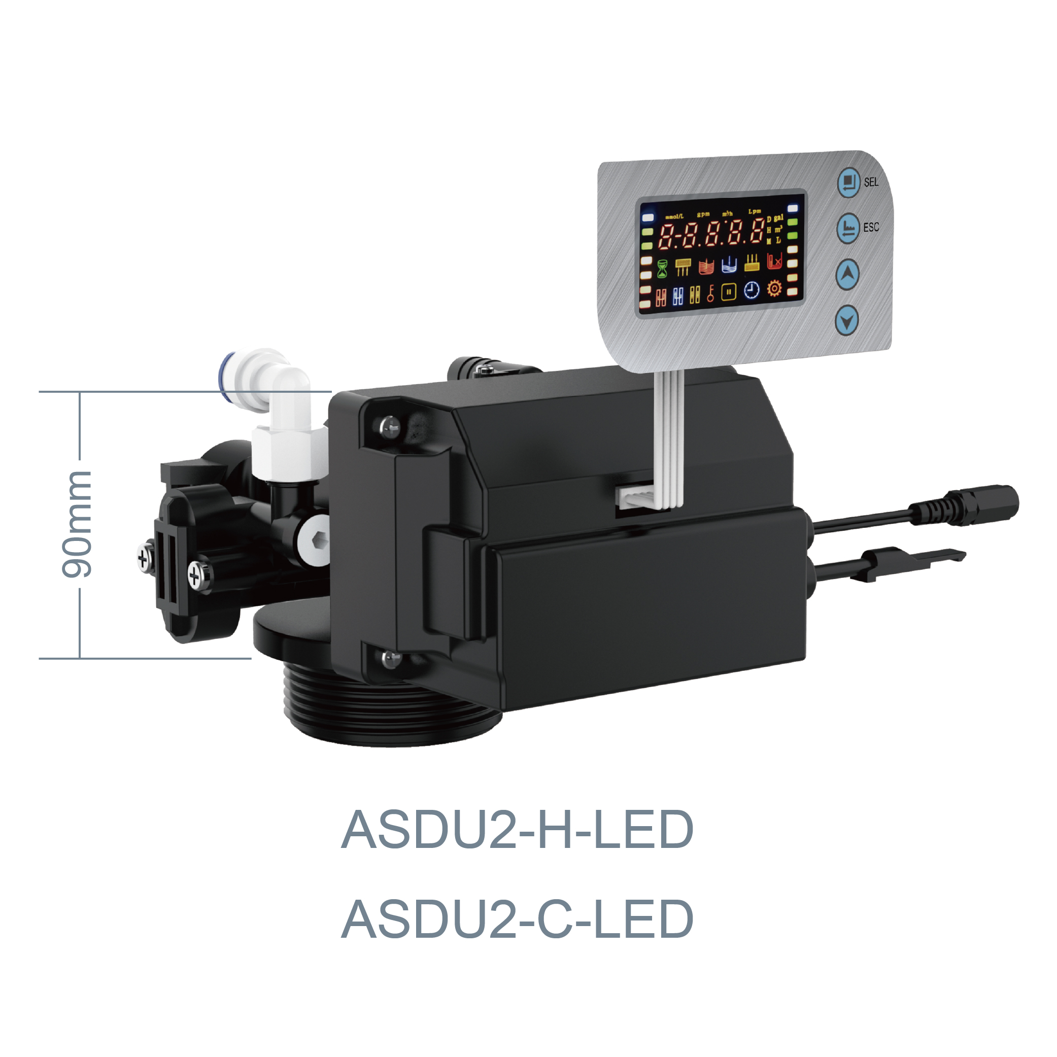 自动小型侧面软化阀 ASDU2-H / ASDU2-C